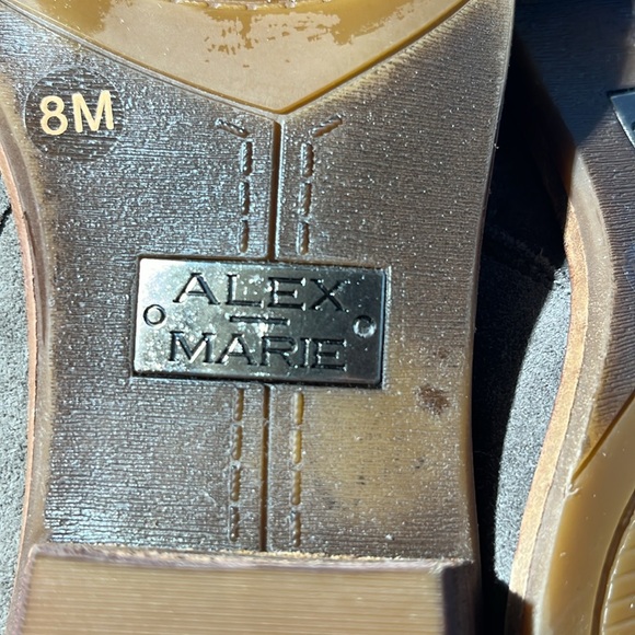 EUC ALEX MARIE ANKLE BOOTS SZ 8 taupe/beige - Picture 2 of 5